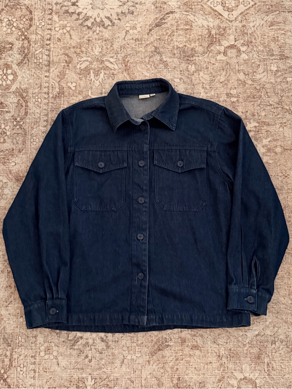 Rhythm Dark Navy Denim Shirt Jacket